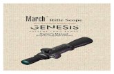Rifle Scope - March Scopes · The March GENESIS scope is no ordinary rifle scope. Traditional rifle scopes are designed and constructed with an internal assembly which moves the image