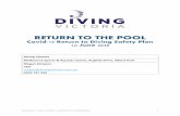 RETURN TO THE POOLMegan Simpson CEO megan@divingvictoria.com.au 0433 727 334 Diving Victoria – Return to the Pool – Covid19 Return to Diving Safety Plan 2 Page 2. KEY ...