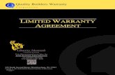 LIMITED WARRANTY AGREEMENT - Amazon S3...Quality Builders Warranty Corporation (“QBW”) administers a program whereby homebuilders registered with QBW enroll homes they construct