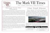 The Mark VII Timesthelincolnmarkviiclub.org/newsletter/MarkVIITimes0103.pdfPage • 2 The Lincoln Mark VII Club Inc Box 42678 Philadelphia, PA 19101-2678 267 970 5549 The Lincoln Mark