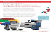 FTIR Polymer Analysis Kits - Thermo Fisher Scientific...analyze polymer samples directly for identification or verification of bulk properties such as blend ratios. The Mini-Film Maker
