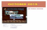 OCTOBER 2015 - Export€¦ · 11/10/2015  · part of the fair. This event is well renowned and is crore during FY 2009-10, Rs. 45.59 crore during FY considered a premiere event for