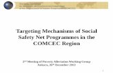 Targeting Mechanisms of Social Safety Net Programmes in ......Overview 3 Poverty Conceptualisation of poverty addresses the scope of social safety net programmes Poverty may be defined