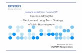 Omron’s Strengths Medium and Long Term Strategy of Main ...€¦ · China India Other. APLatin America Global Market Size for Blood Pressure Monitors (Units) HCB: Market for Blood