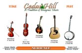 Cedar Hill · 2018-07-30 · Instrument & Vocal Mic Direct Line & Vocal Mic Instrument & Vocal Mic Instrument & Vocal Mic Instrument & Vocal Mic STAGE PLOT Stage Right House Left