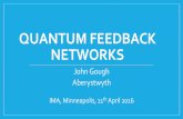 QuaNtum Feedback Networks - Institute for Mathematics and its … · 2016-04-20 · QUANTUM FEEDBACK NETWORKS John Gough Aberystwyth IMA, Minneapolis, 11th April 2016. It is only