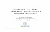 E-SERVICES TO CITIZENS, GOVERNMENT AND BUSINESSES ... · E-SERVICES TO CITIZENS, GOVERNMENT AND BUSINESSES. ... CONVEYANCING Only digital data have legal power No paper documents