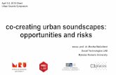 Co-creating urban soundscapes: opportunities and risks · “crowdsource your favorite quiet spots” ... and in this way co-create the value. premise 1. public value is co-created