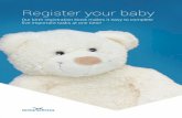 Register your baby - Nova Scotia · • the GST/HST credit (for your child) • any related provincial/ territorial programs administered by the CRA Additional information you need: