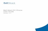 Bell Aliant PC Phone User Guidebellaliant.bell.ca/binaries/content/assets/support... · 2014-08-06 · Contact your system administrator for this information. Bell Aliant PC Phone