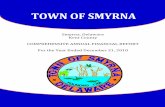 Smyrna, Delaware Kent County COMPREHENSIVE ANNUAL ... · The Town Council shall, on or before the second regular Town Council meeting in December in each year, adopt a budget for