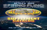 Schedule Events€¦ · SETDA 2020 SPRING FLING AUCTION & EXPO SUPPLEMENT CATALOG 3 AuctionAuctionRevised Information Schedule Events FRIDAY, JULY 10, 2020 8:00 am - noon Booth Setup