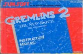 Gremlins 2: The New Batch - Nintendo NES - Manual - Video Arcades€¦ · PAPER CLIP: Gizmo makes use of a Paper Clip found in Billy's office. It can be throw an enemy. The Paper