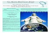 ST. MARY MYSTICAL R · 2018-11-25 · ST.MARY MYSTICAL ROSE 24040 ARMADA RIDGE ROAD, ARMADA, MI 48005 GUIDING LIGHT November 25, 2018—Solemnity of Our Lord Jesus Christ, King of