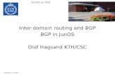 Inter-domain routing and BGP BGP in JunOS Olof Hagsand KTH/CSC · Inter-domain routing and BGP BGP in JunOS Olof Hagsand KTH/CSC DD2491 p2 2009. DD2491, p2 2009 JunOS Routing model