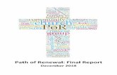 Path of Renewal: Final Report...Rev Liz Crumlish, Path of Renewal Co-ordinator The title for this project came from the work of William Bridges who describes the lifecycle of organisations