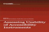 Assessing Usability of Accessibility Instruments...Assessing Usability of Accessibility Instruments ESF provides the COST Office through an EC contract COST is supported by the EU