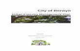 City of Berwyn · of support for the City of Berwyn will be provided by Natural Path Urban Forestry Consultants over the next year. Manageable goals include: 1) Initiating a pruning