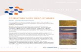 PREDATORY MITE FIELD STUDIES - Eurofins Scientific · PREDATORY MITE FIELD STUDIES Welcome To Eurofins Agroscience Services The toxic effects of plant protection products (PPPs) to