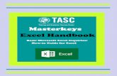 Masterkeys Excel Handbook - Engaged Learning · A Brief Look at Excel: Excel is a spreadsheet application that uses a collection of cells that organize data in rows and columns. Excel