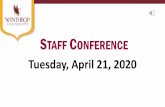 Tuesday, April 21, 2020 - winthrop.edu · Contact Judy Longshaw, longshawj@Winthrop.edu to help out, ask questions, volunteer! • Food Truck Fridays are on hold until we have word