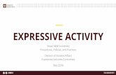 EXPRESSIVE ACTIVITY - Home - Office of the Provostprovost.tamu.edu/.../pdfs-essentials/Access-Expressive-Activity-0618.pdf · EXPRESSIVE ACTIVITY • “…the function of free speech