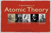A Brief History of Atomic Theorymstscience.yolasite.com/resources/Atomic_Theory PP.pdf · A Brief History of Atomic Theory The man of science does not want to discover in order to
