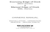 BED BBL EDGE OF DOCK LEVELER OWNERS MANUAL€¦ · 20 Bump Block Assembly 139 139 ·139 139 139 139 Bump Blk. Assy. (opt. 18"} 208 208 208 208 208 208 21 Bar Lift Handle Assembly