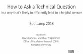 How to Ask a Technical Question - GitHub Pages · Before you ask a question: Be resourceful and do your research. This all takes time. Don’t expect to solve a complicated issue