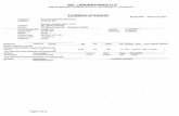 Certificate of Analysis...GEL LABORATORIES LLC 2040 Savage Road Charleston SC 29407-(843) 556-8171 - Certificate of Analysis Report Date: February 8, 2012