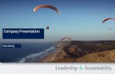 Company Presentation · 2017-06-03 · Company Presentation Karin Ekberg. About Leadership & Sustainability ... environmental performance of the company’s internal business operations