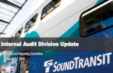 Internal Audit Division Quarterly Status Update · Internal Audit Division Update Audit and Reporting Committee March 17, 2016. ... •Project Labor Accounting •Follow-Up of Prior