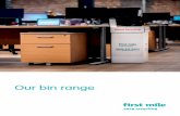 Our bin range - First Mile · Secure options to suit your style and space Key features • Keep recycling secure • Lockable bins and cabinets Available stream Confidential Recycling