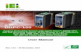 MODEL: DRPC-100 · 2015-11-25 · DRPC-100 Embedded System Page ii Revision Date Version Changes 30 November, 2012 1.01 Updated the operating temperature range, packing list and DIN