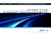 Pmi’s PulsE of thE ProfEssion in-DEPth rEPort · 2 pMi’s Pulse of the Profession In Depth Study: Talent Management talent management is a driver of organizational success as revealed