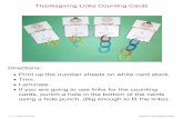 Thanksgiving Links Counting Cards - 123 Learn Curriculum123learncurriculum.info/wp...Link-Counting-Cards.pdfThanksgiving Links Counting Cards Directions: • Print up the number sheets