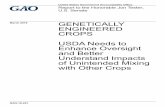Report to the Honorable Jon Tester U.S. Senate · genetically-engineered (GE) crops (i.e., crops whose genetic makeup has been modified), but USDA has not updated its regulations