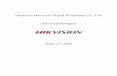 Hikvision 2017 Annual Report · Hikvision 2017 Annual Report 2 a three-layered architecture incorporating the edge node, edge domain and cloud center of AI Cloud, and proposed the