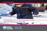 Children’s Learning and Well Being Audit · Well-Being Audit Guidance and background information for Early Years professionals The Children’s Learning and Well-Being Audit has