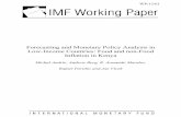 Forecasting and Monetary Policy Analysis in Low-Income … · 2013-03-07 · Forecasting and Monetary Policy Analysis in Low-Income Countries: Food and non–Food Inflation in Kenya