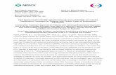 FDA Approves KEYTRUDA (pembrolizumab) plus LENVIMA ...eisai.mediaroom.com/download/FINAL+US+Version_KEYTRUDA+and… · Simultaneous Review Decisions in the U.S., Australia and Canada