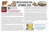 OCTOBER 2016 RLC NEWSLETTERrlcflushing.homestead.com/Newsletter/2016/OCTOBER_2016...Monday, October 31, 2016 Special Reformation Day Service @ Resurrection Lutheran Church beginning