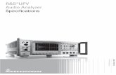 R&S®UPV Audio Analyzer Specifications - Rohde & Schwarz · 2016-11-30 · Version 04.00, December 2013 4 Rohde & Schwarz R&S®UPV Audio Analyzer Definitions General Product data