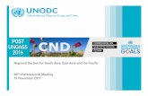Regional Section for South Asia, East Asia and the Pacific ... · Asia (2018-2021) • Strategic and operational framework for UNODC in the region (5 sub-programmes) • Reflecting