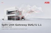 HEIDELBERG, SEPTEMBER 2017 Split Unit Gateway SUG/U 1 · 2018-05-09 · Split Unit Gateway SUG/U 1.1. September 20, 2017. Slide 6. Split units – With a decentralized air -conditioning