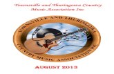 Townsville and Thuringowa Country Music Association Inc Magazine 2013.pdf · KELSO COUNTRY MUSIC CLUB 3RD SUNDAY OF EACH MONTH 2.00 TO 7.00pm 4TH FRIDAY OF EACH MONTH 7.30 TO 11.00pm