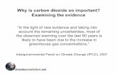 Why is carbon dioxide so important? Examining the evidence · global warming and consider some of the uncertainties. ... in carbon dioxide concentration. 2. Why does this data alone