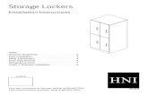 Storage Lockers · Left / Front & Right / Back 49-7112 Right / Front & Left / Back 49-7113 Step 1 - Place locker onto its back on a clean carpeted surface or cardboard . Step 2 -