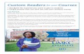 Custom Readers Courses - Kansas City · 3) Progress Updates - During this process, we will provide updates on our progress and on all costs associated with your custom reader. Cost