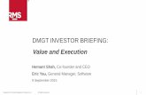 DMGT INVESTOR BRIEFING · and data products eric yau general manager, software amelia merrill head of people and talent mohsen rahnaman head of model development bobby soni head of